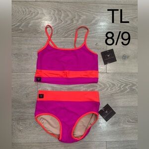 Kandi Kouture Dance Set Purple and Orange NWT